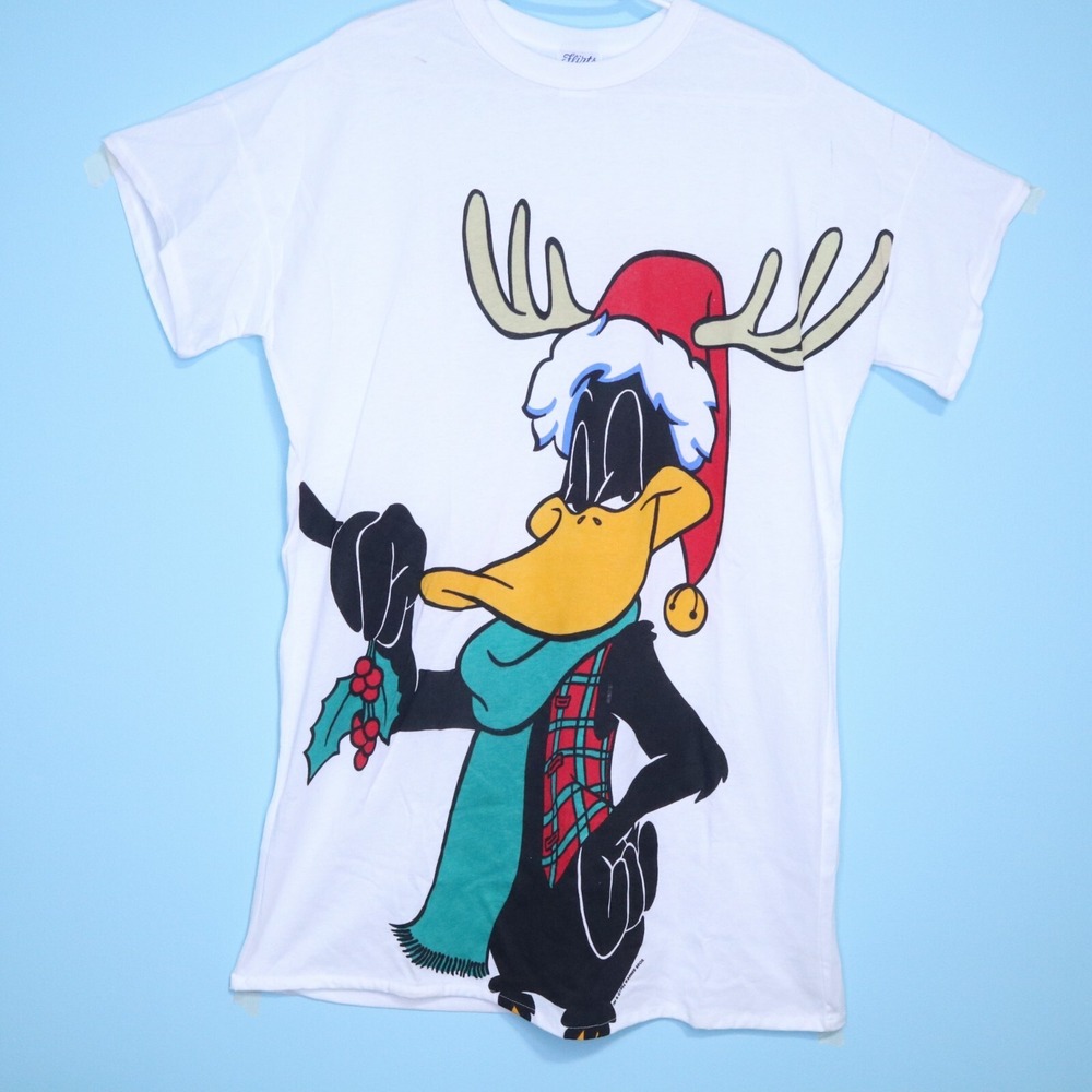 Vintage 1994 Warner Bros. Looney Tunes Daffy Duck Christmas One Size T-shirt
